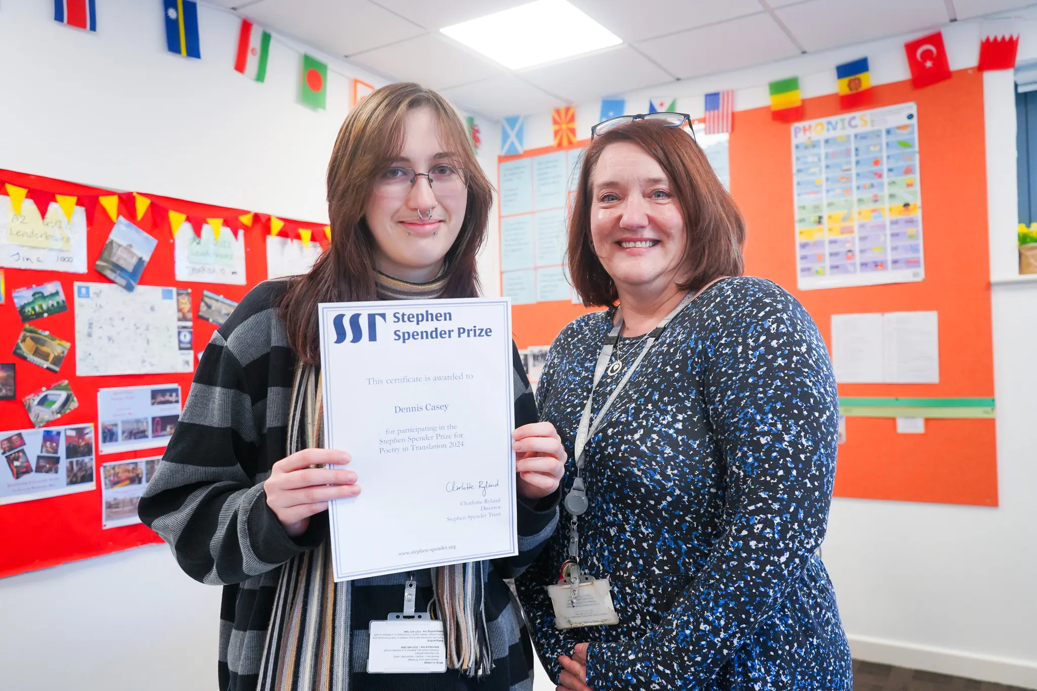 Cadbury Sixth Form College learner wins national Stephen Spender Trust accolade Cadbury Sixth Form College learner wins national Stephen Spender Trust accolade