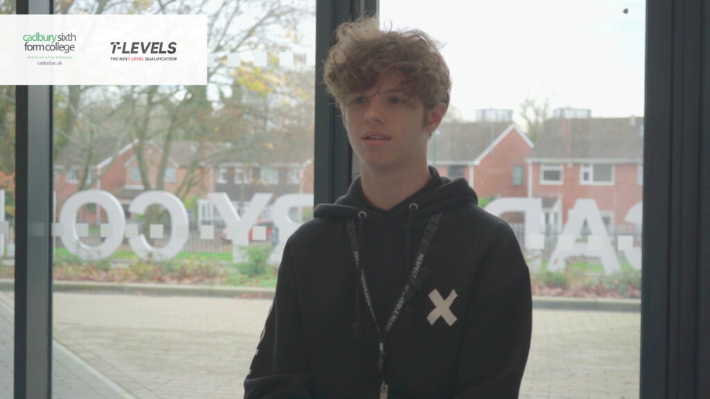 T Level student Beau Handley