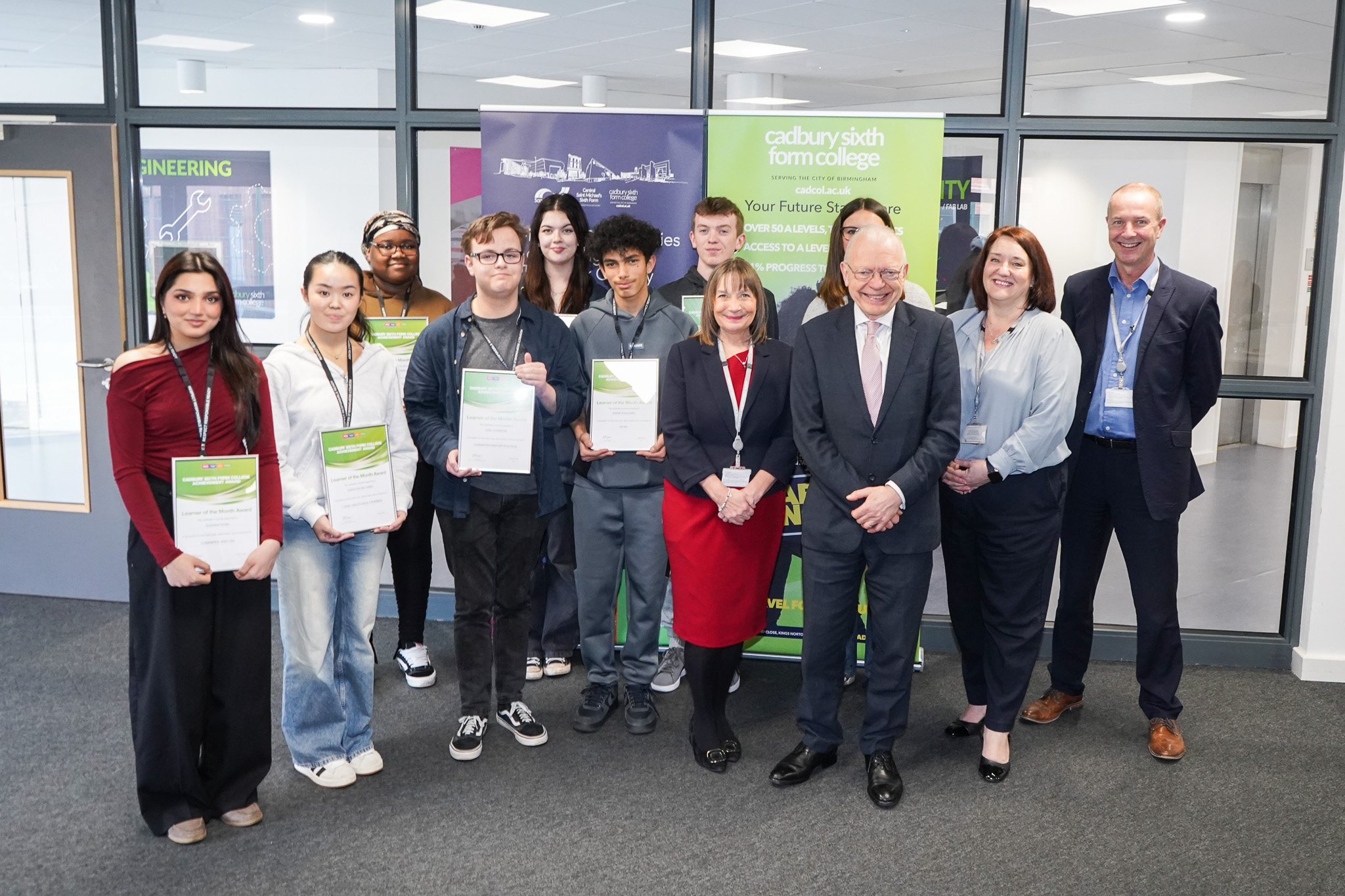 Image for Lord Hunt honours Cadbury Sixth Form College’s exceptional learners at prestigious awards ceremony