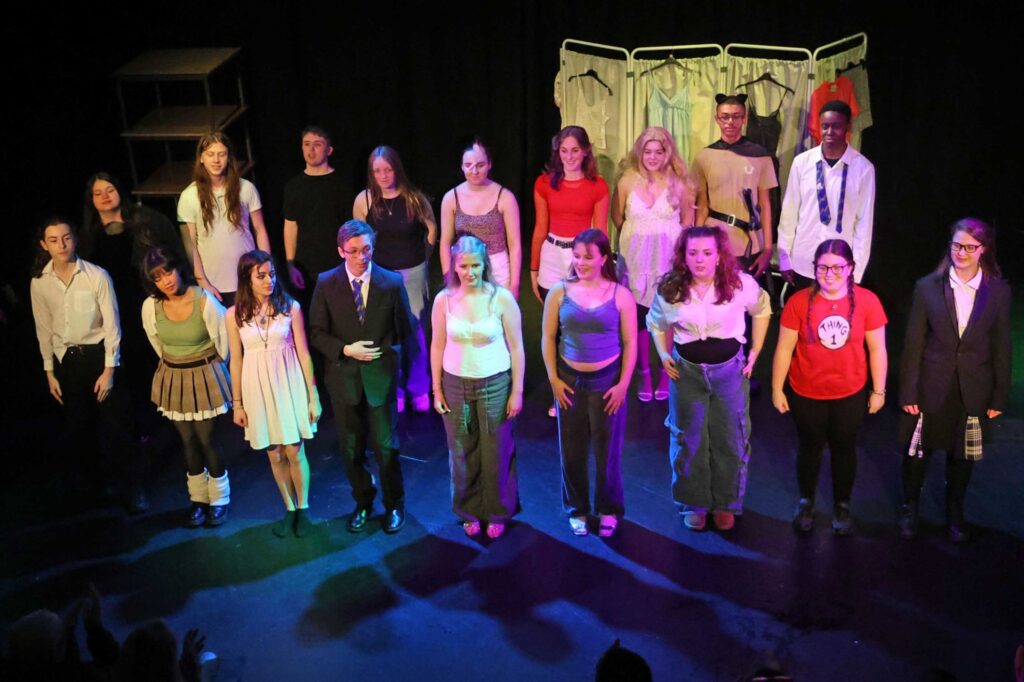 Performing Arts students on stage