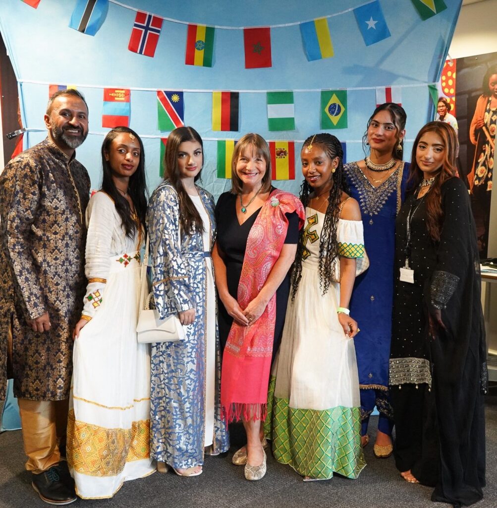 One World event with Lisa Capper and students