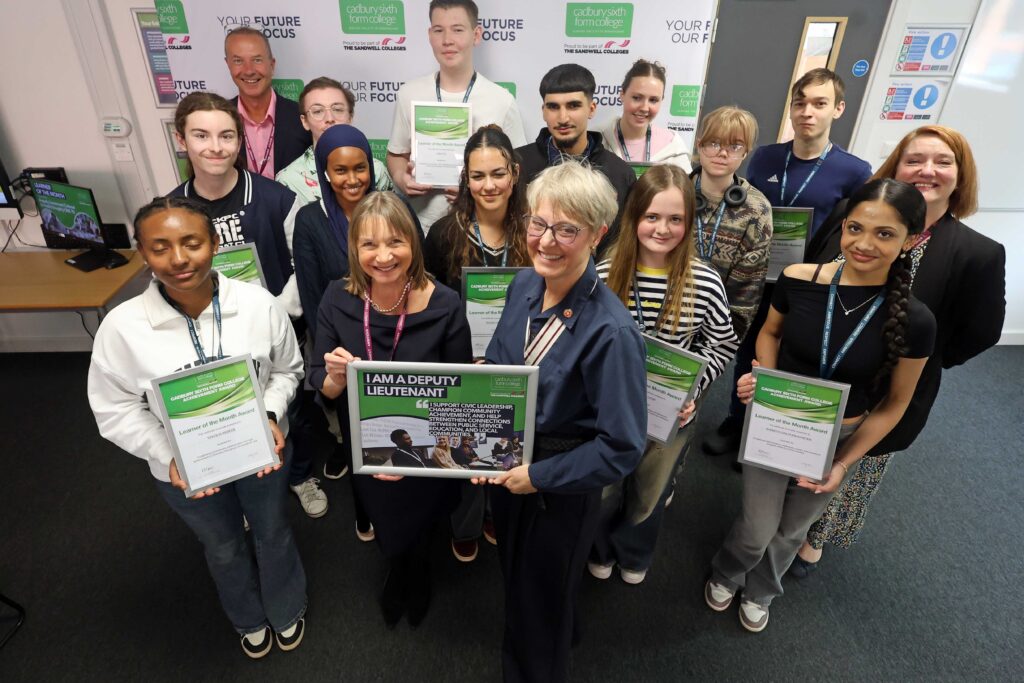 Deputy Lieutenant and Principals with award winners