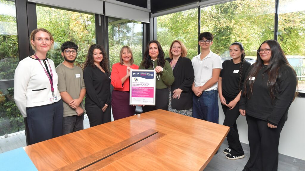 College staff and students and care home staff with the skills pledge